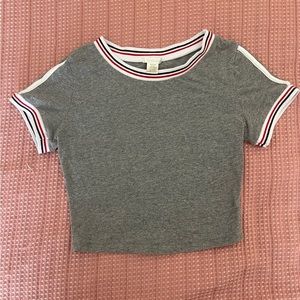 Women’s Grey Crop Top